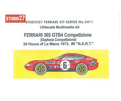 Ferrari 365 GTB4 - Le Mans 1973 - NART #37 - Studio27 ST27-FR2412