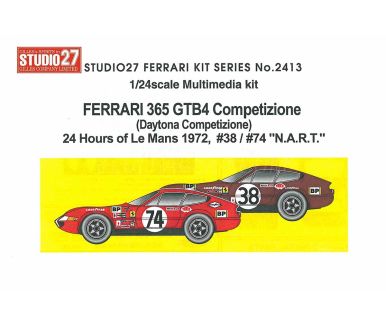 Ferrari 365 GTB4 - Le Mans 1973 - NART #37 - Studio27 ST27-FR2412