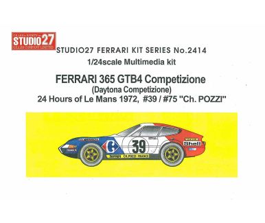 Ferrari 365 GTB4 - Le Mans 1973 - NART #37 - Studio27 ST27-FR2412