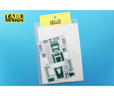 McLaren F1 GTR "Harrods" Le Mans 24 Hours 1995 1/24 Decal - TABU Design - 24051