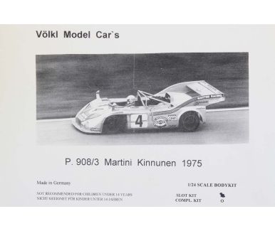 Porsche 908/03 Turbo Martini 1000km Spa 1975 1/24 - Völkl Model Car's - VMC-07