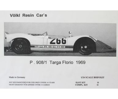 Porsche 908/02 Targa Florio 1969 1/24 Slot - Voelkl Resin Kit's - VMC-17