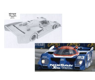 Nissan GTP-ZX Turbo IMSA 1989 1/24 - Wicked Model Cars - WMC-GTP-ZXMM