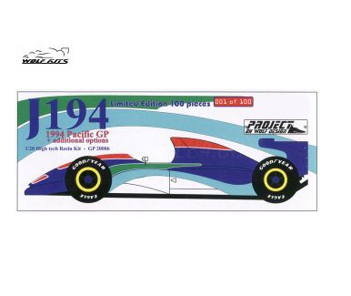 Jordan 194 Pacific Grand Prix 1994 1/20 - Wolf Kits - WK-GP20006