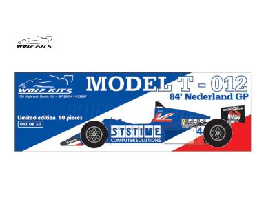 Tyrrell 012 Netherlands Grand Prix 1984 1/20 - Wolf Kits - WK-GP20034