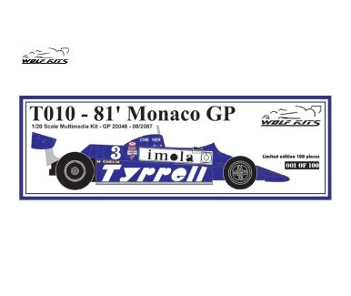 Tyrrell 010 Monaco GP 1981 1/20 - Wolf Kits - WK-GP20046