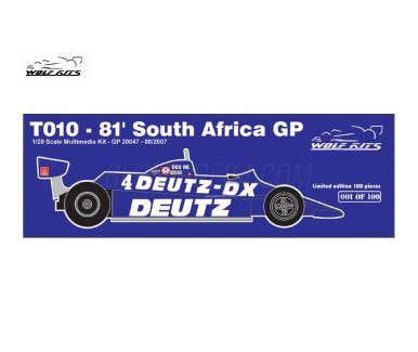 Tyrrell 010 South Africa GP 1981 1/20 - Wolf Kits - WK-GP20047