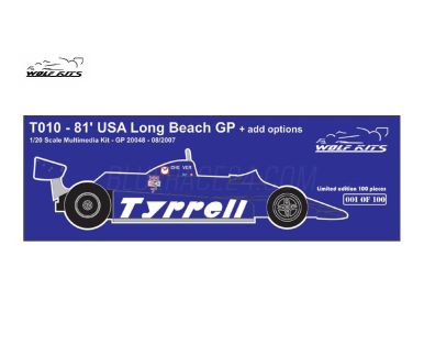 Tyrrell 010 USA Long Beach GP 1981 1/20 - Wolf Kits - WK-GP20048