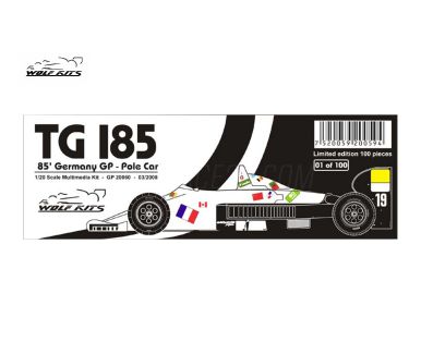 Toleman TG185 Pole Car German GP 1985 1/20 - Wolf Kits - WK-GP20059