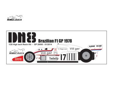 Shadow DN8 Brasilian Grand Prix 1978 1/20 - Wolf Kits - WK-GP20095