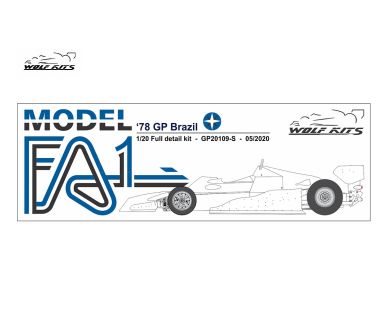 Arrows FA1 Brazil GP 1978 1/20 - Wolf Kits - WK-GP20109S