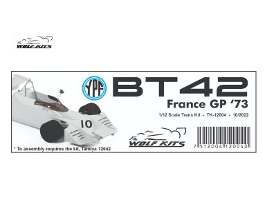 Brabham BT42 France Grand Prix 1973 1/12 Transkit - Wolf Kits - WK-TK12004