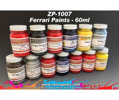Ferrari/Maserati Rosso Formula 1 / Sportscars 1960s Paint 60ml - Zero Paints - ZP-1007_3