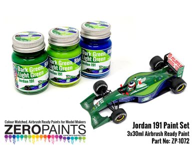 Jordan 191 Formula 1 Paint Set 3x30ml - Zero Paints - ZP-1072