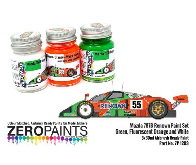 Mazda 787B Renown Paint Set 3x30ml - ZP-1203 - Zero Paints -  ZP-1203