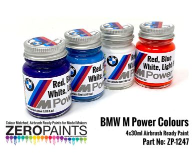 BMW M Power Colours Set Set 4x30ml - ZP-1247 - Zero Paints - ZP-1247