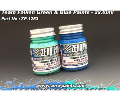 Gulf Metallic Blue and Champagne Paint Set 2x30ml - Zero Paints - ZP-1058