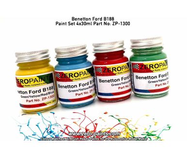 Benetto B188 Paint Set - 4x30ml - Zero Paints - ZP-1300