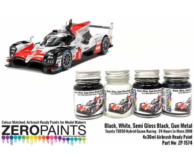 Toyota TS050 Hybrid Gazoo Racing Paint Set 4x30ml - Zero Paints - ZP-1574