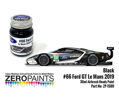 Ford GT #66 Le Mans 2019 Black Paint 30ml - Zero Paints - ZP-1589