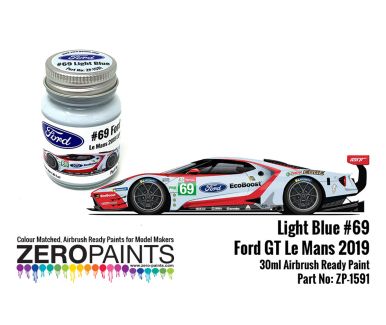 Ford GT #69 Le Mans 2019 Light Blue Paint 30ml - Zero Paints - ZP-1591