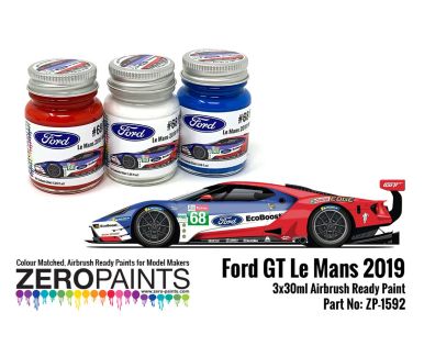 Ford GT #68 Le Mans 2019 Paint Set 3x30ml - Zero Paints - ZP-1592