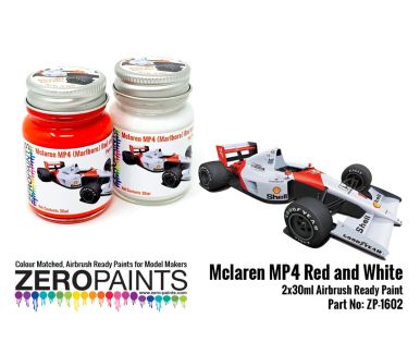 McLaren MP4 Red and White Paint-Set 2x30ml - ZP-1602 - Zero Paints