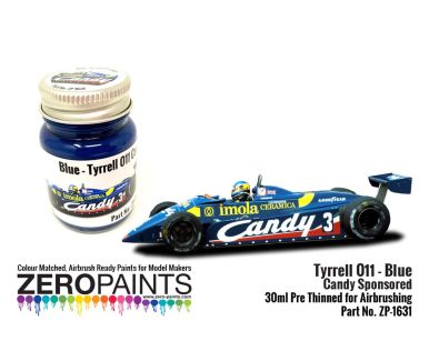 Tyrrell 011 Blue Candy Sponsored Paint 30ml - Zero Paints - ZP-1631