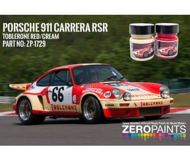Porsche 911 Carrera RSR Toblerone Red/Cream Paint-Set 2x30ml - Zero Paints - ZP-1729