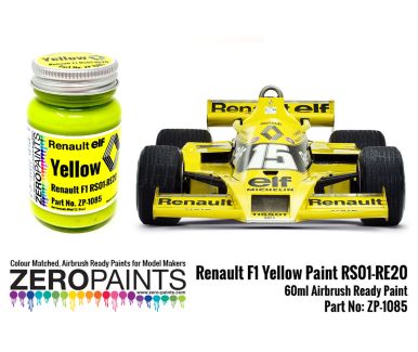 Renault F1 Yellow Paint RS01-RE20 60ml ZP-1085 Airbrush - Zero Paints - ZP-1085