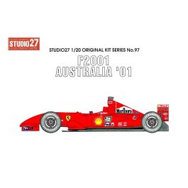 【1/20】スタジオ27 フェラーリF2001 オーストラリア’01 フルキット Ferrari F2001 Australia GP 2001 1/20